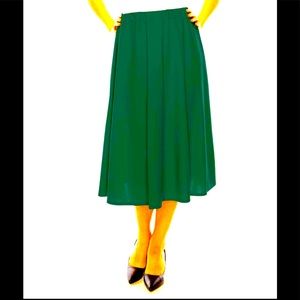 Take 1 Flowy Jersey skirt size L Midi Vintage fit & flared  Elastic waist